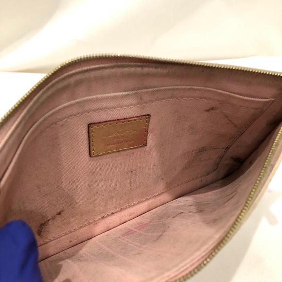 Louis Vuitton Azur Neverfull Pochette Sku#84716 (gently used, inside dirty) - Picture 9 of 12